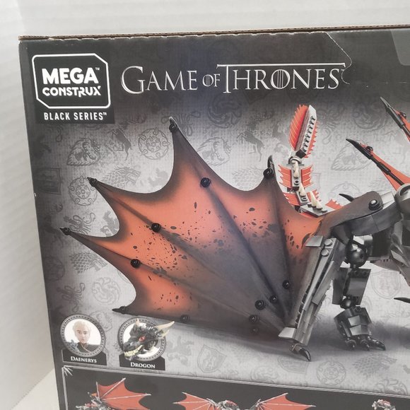 New Mega Construx GAME OF THRONES Daenerys & Drogon HBO Series 735 pcs Building - Picture 10 of 15